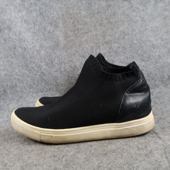 Steve Madden Shoes Womens 7 Fashion Sneakers Casual Hidden Wedge Slip On Knit - Picture 4 of 11